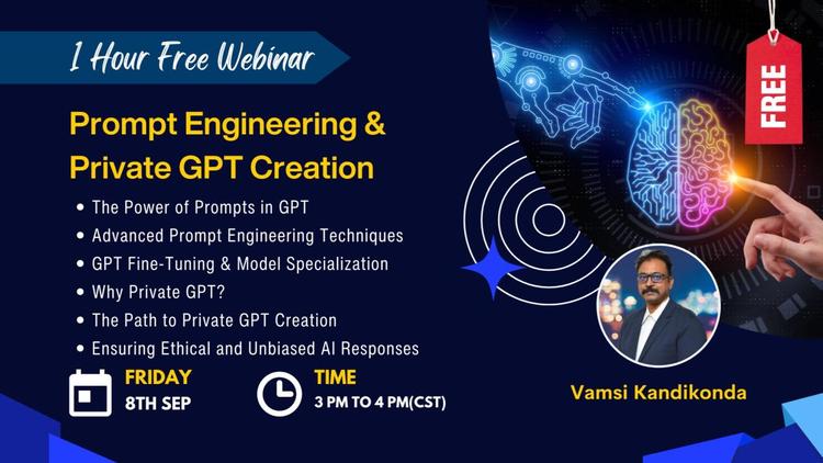 Prompt Engineerings & Private GPT Creation webinar logo